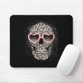 Vrouwen Leopard Gothic Skull Cool Skeleton Cheetah Muismat (Met muis)
