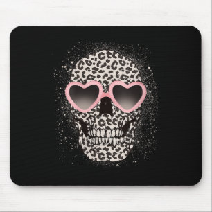 Vrouwen Leopard Gothic Skull Cool Skeleton Cheetah Muismat