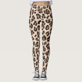 Vrouwen Leopard Print Mode Leggings (Voorkant)