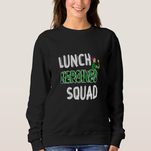 Vrouwen Leopard Team Lunch Heroines Squad Kantoor Trui (Voorkant)