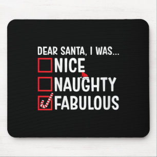 Vrouwen Leuke Stoute Fabulous Funny Santa Christma Muismat