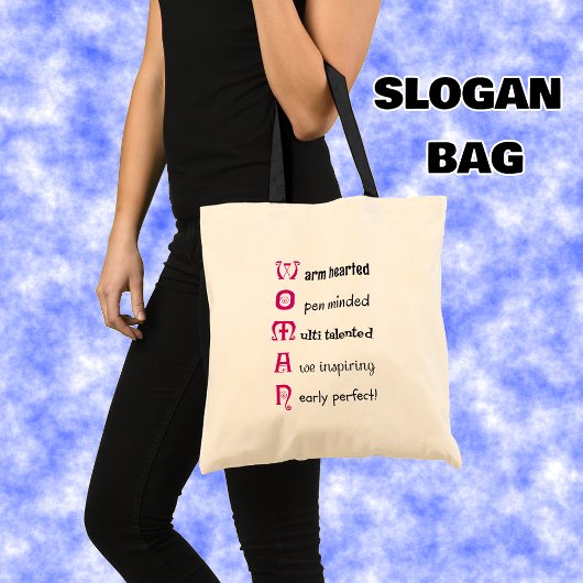 VROUWEN leuke tekst positieve instelling Tote Bag