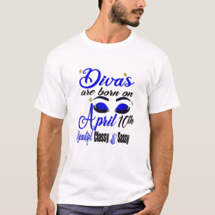 Vrouwen Leuke Verjaardag Meisje Diva's worden gebo T-shirt