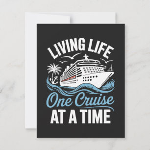 Vrouwen leven hun leven één cruise tegelijk feestdagenkaart