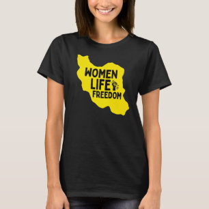 Vrouwen leven vrijheid in Perzisch Zan Zendegi Aza T-shirt