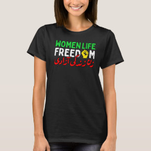 Vrouwen leven vrijheid in Perzisch Zan Zendegi Aza T-shirt