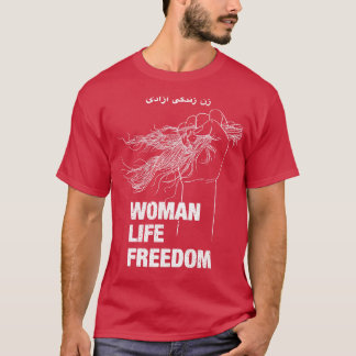 Vrouwen leven vrijheid Iran vrouwenrechten T-shirt