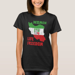 Vrouwen Leven Vrijheid Iran Zan Zendegi Azadi Kaar T-shirt