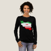 Vrouwen leven vrijheid steun Vrouwen in Iran Tri-Blend Shirt (Voorkant)