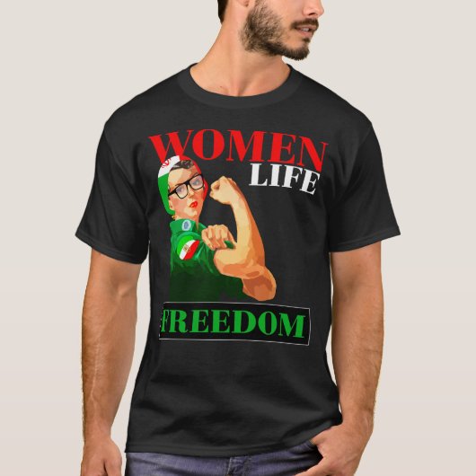 Vrouwen Leven Vrijheid T-shirt (Voorkant)
