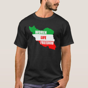 Vrouwen Leven Vrijheid Vrij Iran Wij Staan Met De T-shirt