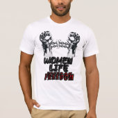 Vrouwen leven vrijheid zan zendegi azadi farsi T-S T-shirt (Voorkant)
