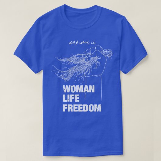 Vrouwen Levensvrijheid Iran Mensenrechten 1 T-shirt (Design voorkant)