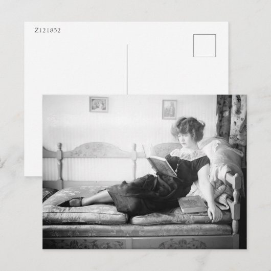 Vrouwen lezen een boek,  briefkaart (Voorkant / Achterkant)