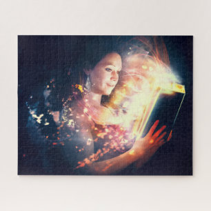 Vrouwen lezen een boek legpuzzel