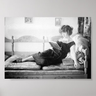 Vrouwen lezen een boek,  poster