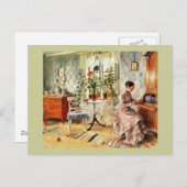 Vrouwen lezen een brief briefkaart (Voorkant / Achterkant)