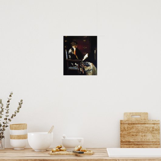 Vrouwen lezen  kunstPoster Poster (Keuken)