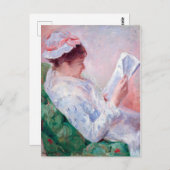 Vrouwen lezen, Mary Cassatt Briefkaart (Voorkant / Achterkant)