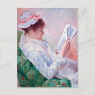 Vrouwen lezen, Mary Cassatt Briefkaart