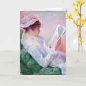 Vrouwen lezen, Mary Cassatt Kaart (Gele Bloem)