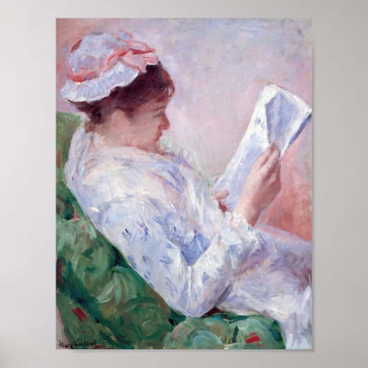 Vrouwen lezen, Mary Cassatt Poster (Voorkant)