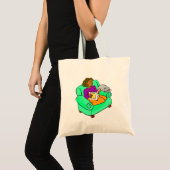 Vrouwen lezen met kat tote bag (Voorkant (product))