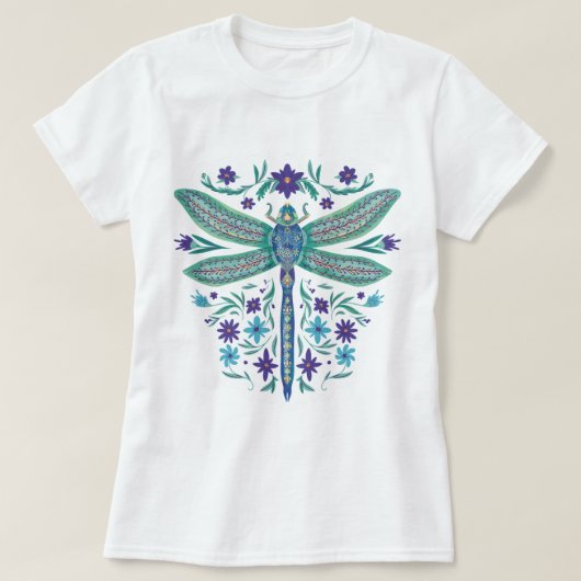 Vrouwen libel t-shirt (Design voorkant)