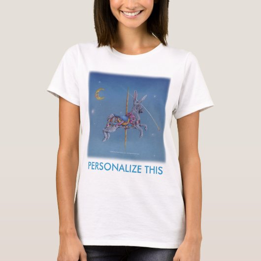 Vrouwen lichte t - shirts - Cosmic Rabbit Carousel (Voorkant)