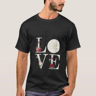 Vrouwen Liefde Eucharistie Eerste Heilige Communie T-shirt