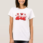 Vrouwen Liefde Teken T-shirt (Voorkant)