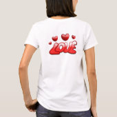 Vrouwen Liefde Teken T-shirt (Achterkant)