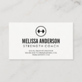 Vrouwen Lifting Kettle Bell Gewicht | geschiktheid Visitekaartje (Achterkant)