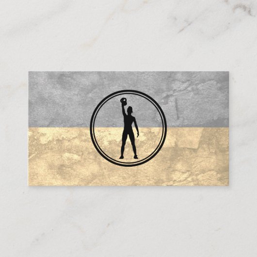 Vrouwen Lifting Kettle Bell Gewicht | geschiktheid Visitekaartje (Voorkant)