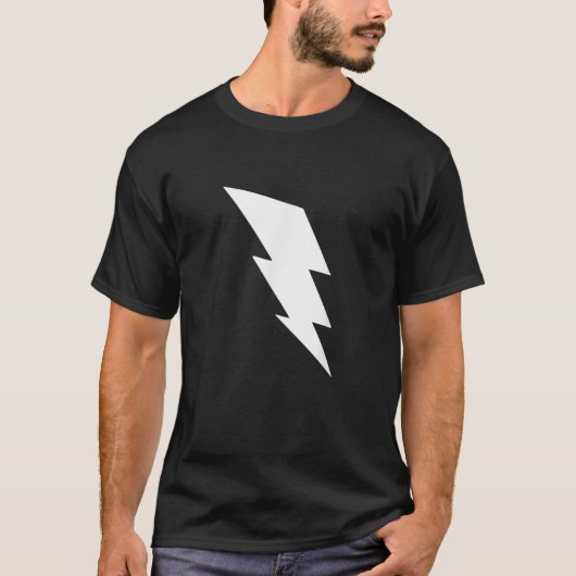 Vrouwen Lightning Design Casual Topjes T - shirts  (Voorkant)