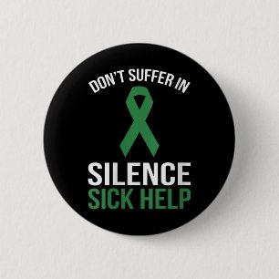 Vrouwen lijden niet in stilte Zieke hulp - Mental  Ronde Button 5,7 Cm