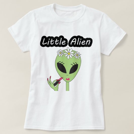 Vrouwen - Lipstick Alien T-shirt (Design voorkant)