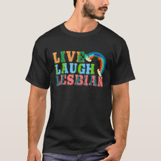 Vrouwen Live Lach Lesbische Pride LGBT Pride M T-shirt