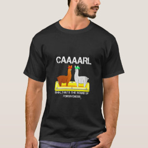 Vrouwen Llama met Petten Lama met Pet vergeving T-shirt