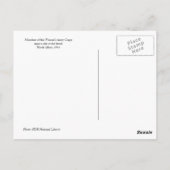 Vrouwen lopen op het strand, jaren 1940 briefkaart (Achterkant)