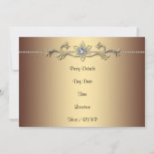 Vrouwen luipaard verjaardagsfeest kaart (Achterkant)