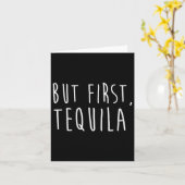 Vrouwen maar eerst tequila grappig Drink Cinco de Kaart (Gele Bloem)