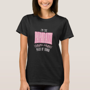 Vrouwen Maid of Honor Paparazzi Matching Bachelor T-shirt
