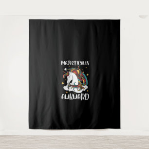 Vrouwen Majestueus onhandig Unicorn Gift Design ID Wandkleed
