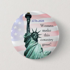 Vrouwen maken dit land geweldig! Knop 1 Ronde Button 5,7 Cm
