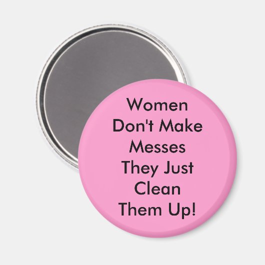 Vrouwen maken geen messes magneet (Voorkant / Achterkant)