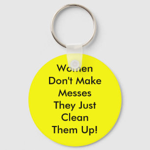 Vrouwen maken geen messes sleutelhanger