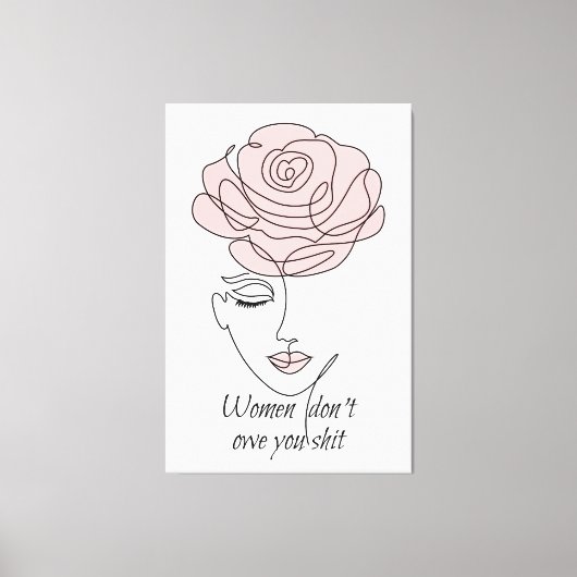 Vrouwen maken het niet uit dat je Canvas afdrukken (Voorkant)