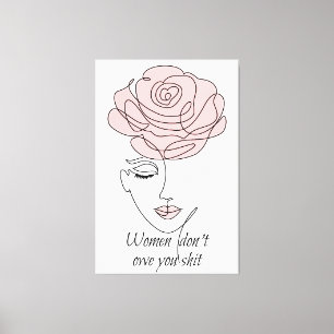 Vrouwen maken het niet uit dat je Canvas afdrukken