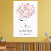 Vrouwen maken het niet uit dat je Canvas afdrukken (Insitu (Woonkamer))